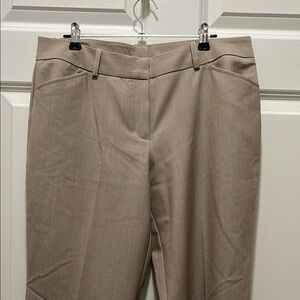 Worthington Tan Trousers Flat Front Professional